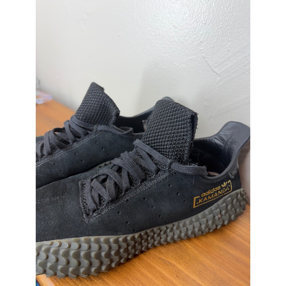 Adidas Kamanda Core Black Gum Suede Sneakers B41838 Mens 9